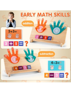 Juguetes Montessori de Matemáticas para Niños 3-5 Años - Bloques Numéricos 2