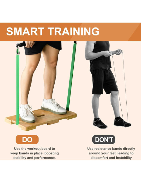 Tabla de Fitness de Madera OARSE Antideslizante 59.69x30.48cm