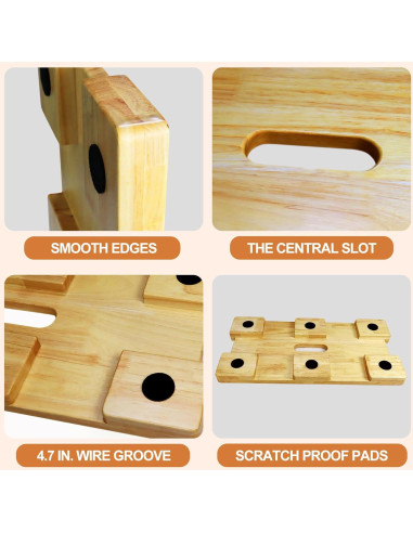 Tabla de Fitness de Madera OARSE Antideslizante 59.69x30.48cm