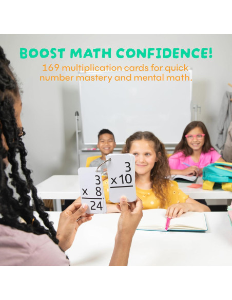 Tarjetas de Flash de Multiplicación Star Right - 169 Piezas Tarjetas de Flash de Multiplicación Star Right - 169 Piezas