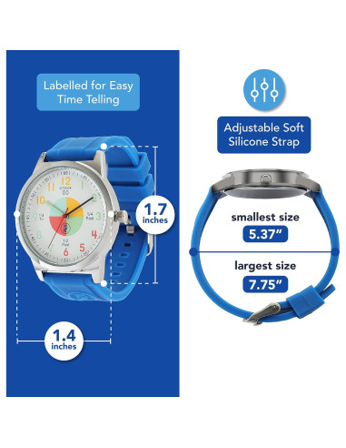 Paquete de Aprendizaje para Decir la Hora Owlconic - Reloj de Pared y Juego