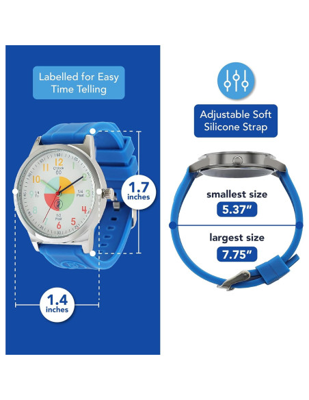 Paquete de Aprendizaje para Decir la Hora Owlconic - Reloj de Pared y Juego