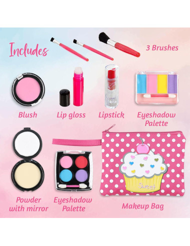 Conjunto de Maquillaje Falso Beverly Hills para Niñas 3+