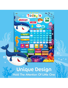Calendario Magnético Portátil SpriteGru Océano 38x30.5cm 2