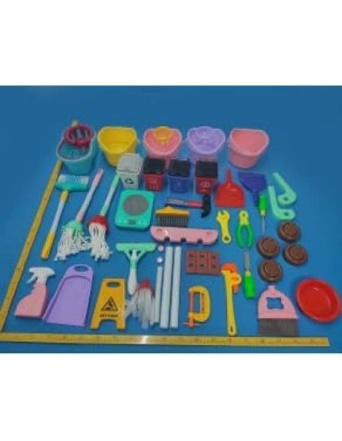 Juego de Limpieza para Niños Greyghost 14PCS con Mop y Escoba