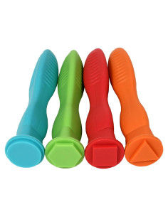 Sellos de Agarre Triangular Geométrico Learning Advantage - Set de 4