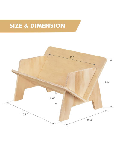 Estante de libros de madera clara RekRang 39.9x25.4 cm