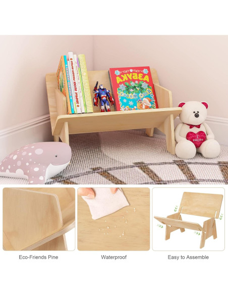 Estante de libros de madera clara RekRang 39.9x25.4 cm