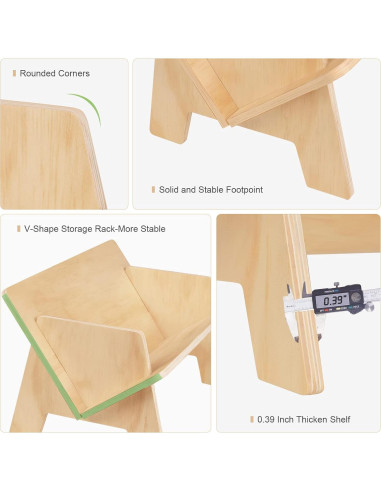 Estante de libros de madera clara RekRang 39.9x25.4 cm
