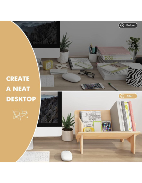 Estante de libros de madera clara RekRang 39.9x25.4 cm