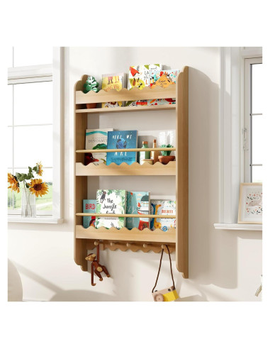 Estantería para Niños Treocho 3 Niveles Natural 100 cm