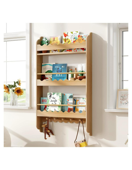 Estantería para Niños Treocho 3 Niveles Natural 100 cm