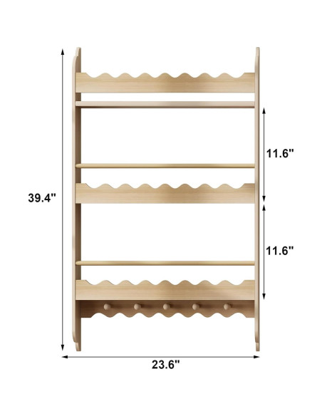 Estantería para Niños Treocho 3 Niveles Natural 100 cm