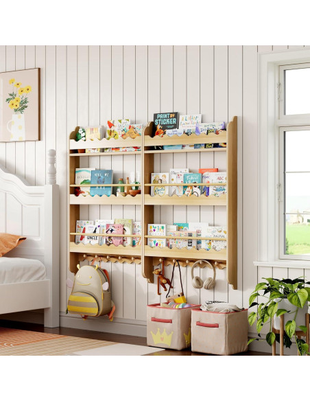 Estantería para Niños Treocho 3 Niveles Natural 100 cm