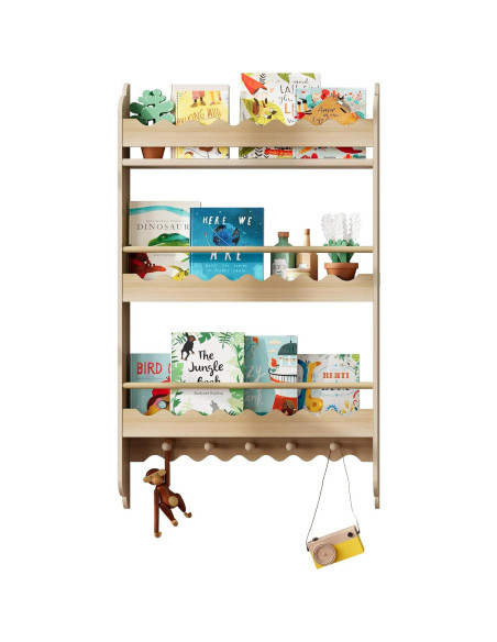Estantería para Niños Treocho 3 Niveles Natural 100 cm