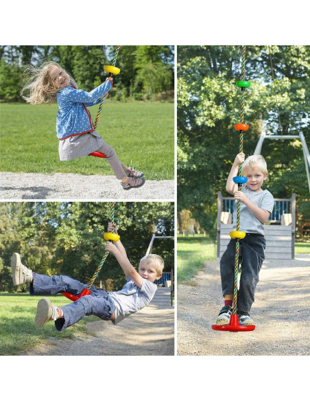 Columpio de disco Fentin para niños 30.48 cm Cian