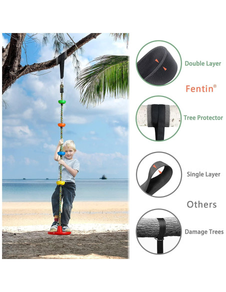 Columpio de disco Fentin para niños 30.48 cm Cian