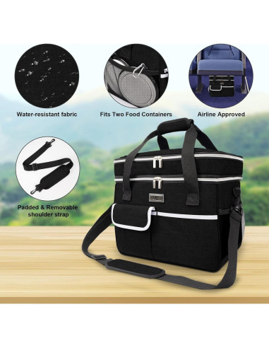 Bolsa de Viaje para Mascotas BAGLHER Doble Capa 35.6x20.3x34.3cm