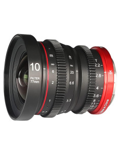 Lente Prime Cine Meike 10mm T2.2 RF para Canon APS-C