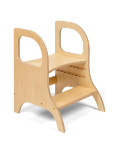 Taburete Ajustable MIIMO Ette Tete para Niños - Madera