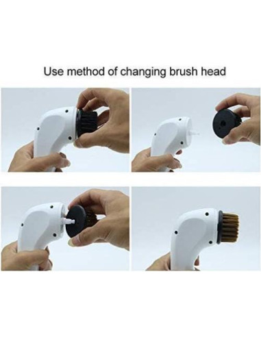 Kit Pulidor de Zapatos Eléctrico Sansent Panther - Portátil USB