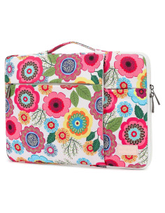Funda protectora 360 SANFAN para laptop 12.5-13.3" Flores