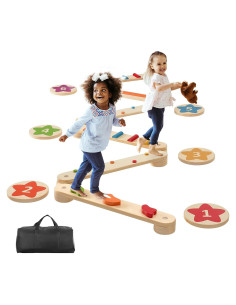 Balancín de Madera VEVOR 6 PCS para Niños 3-6 Años