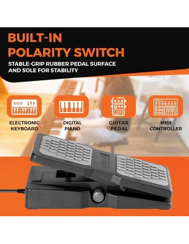 Pedal de Expresión Artesia AP-EX con Interruptor de Polaridad