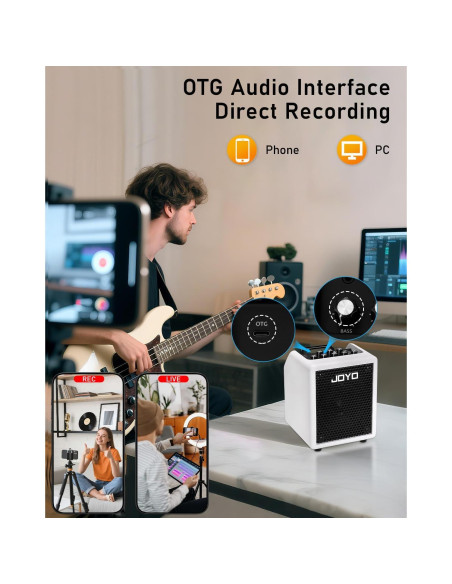 Amplificador de Bajo JOYO BA-30 Vibe Cube 30W Bluetooth 5.1