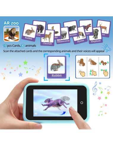 Teléfono Inteligente de Juguete Jusvenmt para Niños 3-10 Años