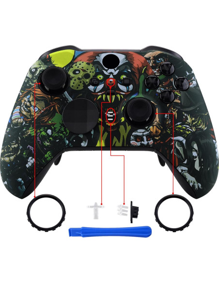 Carcasa Frontal eXtremeRate Fiesta Espeluznante para Xbox Elite 2