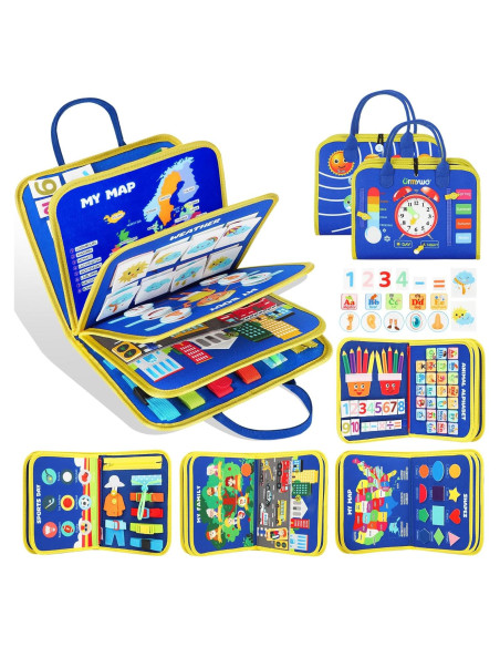 Tablero Ocupado Montessori URMYWO 12 Actividades 1-4 Años