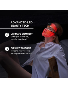 Máscara Facial LED Inalámbrica FAQ 202 - 8 Colores - Cuidado de la Piel 2