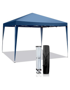 Carpa Plegable Impermeable 3x3m Azul - Ideal para Camping y Eventos