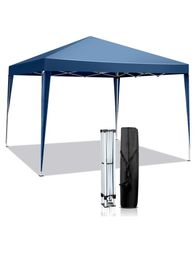 Carpa Plegable Impermeable 3x3m Azul - Ideal para Camping y Eventos