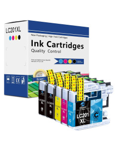 Cartucho de tinta LC201 XL FADFAWN 5 unidades compatible Brother