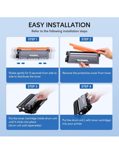 Cartucho de Tóner Negro WEAREC TN-660 Compatible Brother