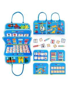 Tablero Ocupado Montessori Quiet Flower 8 en 1 para Niños