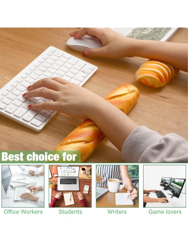 Almohadilla de Descanso para Muñeca Flutesan 2 Piezas Ergonómica