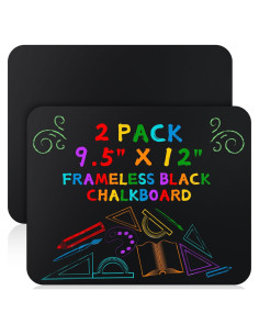 Juego de 2 Pizarras de Tiza Sin Marco Humyoun 24x30 cm