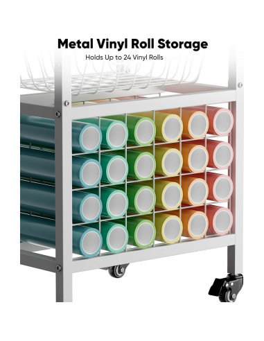 Carro de Prensa Térmica Móvil Ardier 3 Niveles Blanco