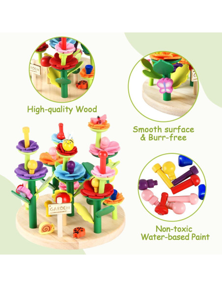 Juguete de Construcción de Jardín de Flores Xylolin 51 Piezas
