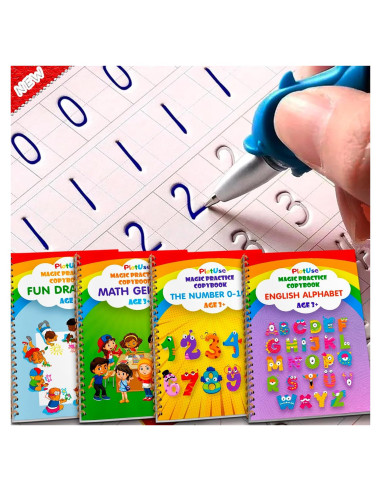 Cuaderno de Escritura Reutilizable Plotuse Mediano 3-5 Años