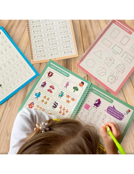 Cuaderno de Escritura Reutilizable Plotuse Mediano 3-5 Años