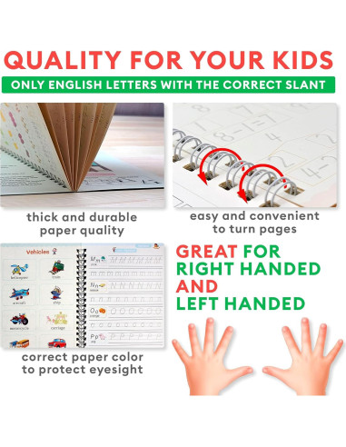 Cuaderno de Escritura Reutilizable Plotuse Mediano 3-5 Años