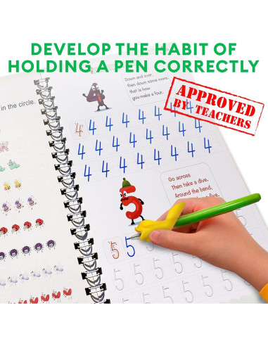 Cuaderno de Escritura Reutilizable Plotuse Mediano 3-5 Años