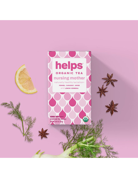 Té Herbal para Madres Lactantes Helps | 16 Bolsitas Orgánicas