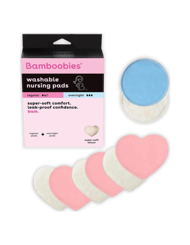 Bamboobies Almohadillas de Lactancia Reutilizables 8 Piezas