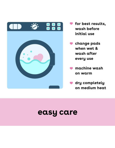 Bamboobies Almohadillas de Lactancia Reutilizables 8 Piezas