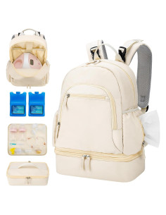 Mochila Extractor de Leche Beige Nylon Spectra S1/S2 40x17x30cm